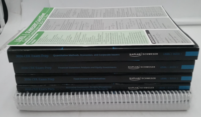 2026 Schweser's CFA Exam Prep Level 1, Books 1-4+Quicksheets,Mind