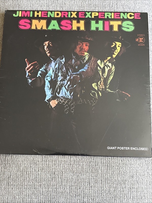 Jimi Hendrix Smash Hits 1969 1st Press LP Reprise MS 2025 In Shrink with Poster