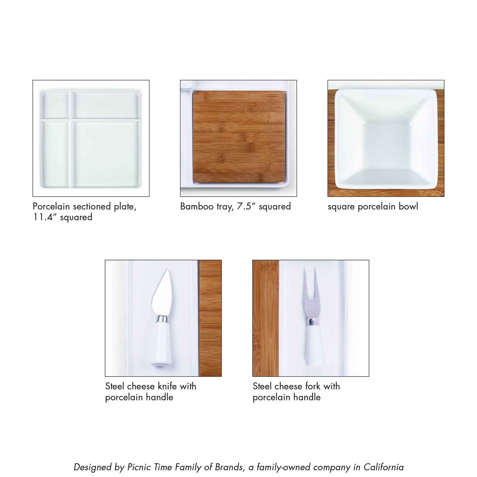 TOSCANA - a brand Peninsula Cutting Board & Serving Tray, Cheese Board, Charc...