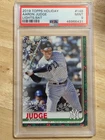 2019 Topps Holiday - SP Variation Aaron Judge #HW148 Lights on Bat  PSA 9