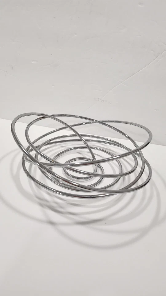 Wire Spiral Fruit Bowl, Stainless Steel, Silver, Black & Blum - Image 3 of 4
