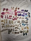 Vintage Costume Jewelry Lot Gold Tone Clip-On And Stud Earrings