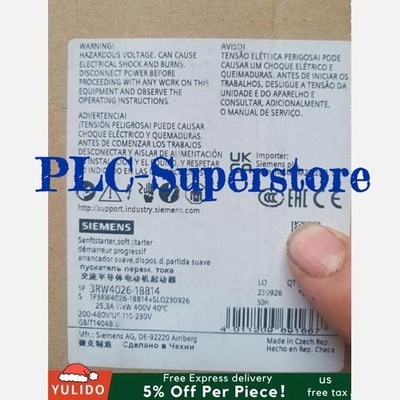 New SIEMENS 3RW4026-1BB14 3RW 4026-1BB14 soft starter (12months warranty)