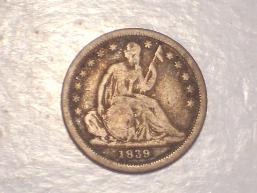 1839 Seated Liberty Dime (Original Toning, Surfaces, & Attractive)