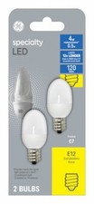 LED Night Light Bulb, C7, White, 0.5 Watt - 12315
