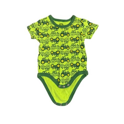 John Deere Baby Bodysuit Short Sleeve Green Size 3-6 Months Baby Announcement