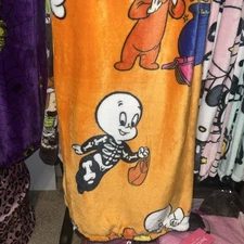 Casper the Friendly Ghost Blanket Throw 50x70in New! Viral Halloween Blanket
