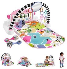 Baby Musical Toy Set Glow and Grow Kick  Play Piano Gym Pink Playmat with 2