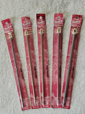 Pre-owned Set of 5 Susan Bates Afghan Hooks Sizes G,H,H,I, and J