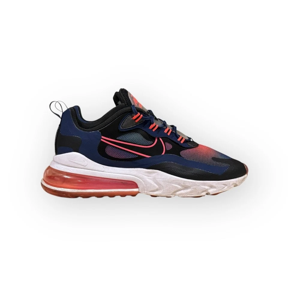 Nike Air Max 270 React SE Sneakers - Women's Size 10 Black/Navy/Pink - Image 4 of 4
