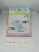 Sanrio Little Twin Stars Hair Clips Bang Clips 2 Pieces Blue Daiso Made in Japan