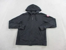 Canada Goose Hoodie Mens Medium Black Huron Full Zip Heavyweight Italy Made