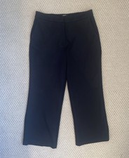 Women’s QUINCE Black Ultra Stretch High Rise Wide Leg Ponte Trouser, 14, EUC