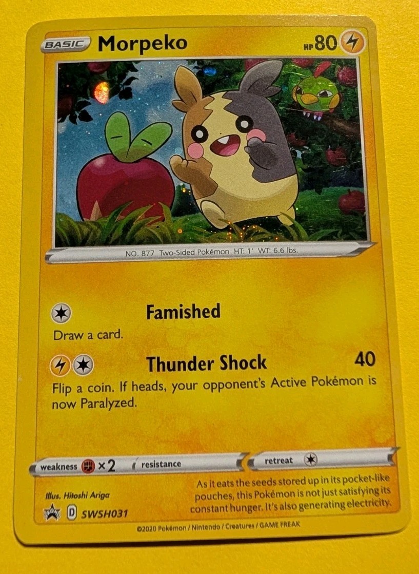 Morpeko SWSH031 SWSH: Sword & Shield Promo Cards Holo LP Black Star Promo