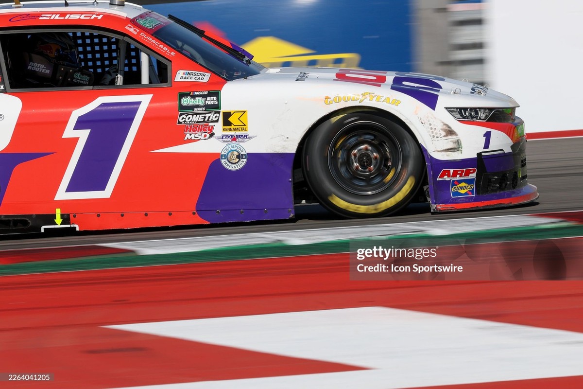SIGNED Connor Zilisch #1 2026 COTA Goodyear Fender Panel Sheet