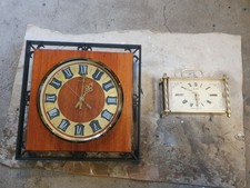UdSSR Wanduhr Jantar Slava Wecker Sowjetisch Vintage Konvolut no DDR CSSR