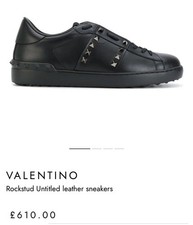 Męskie czarne buty Valentino Rockstuds rozmiar 42/8