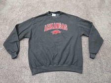Arkansas Razorbacks Pullover Sweatshirt XL NCAA Champion Athleticwear Gray