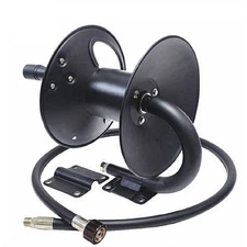 Pressure Hose Reel Holds 50 Foot Hose w/ 5 Feet of Pump to Reel Connector Hose
