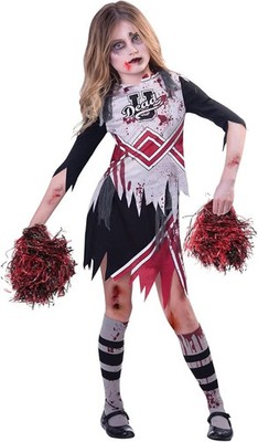 amscan Rotes Zombie-Cheerleader-High School Mädchen 7-8 Jahre UVP: 29,99  (2560)