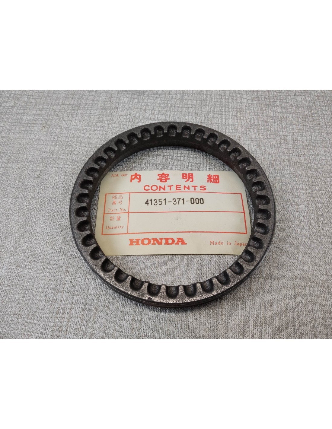 Arrêtoir de roulement CX500 CX400 Honda 41351-371-000 pour arbre de transmission