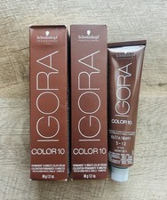 Lot of 2 Schwarzkopf Igora Color10 5-12 Light Brown Cendre Ash, 2.1 oz