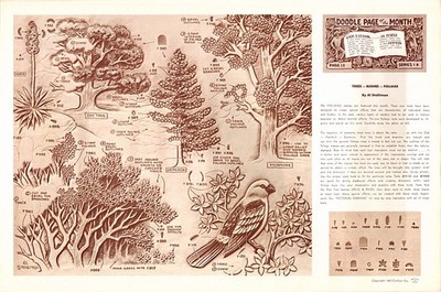Leather Craft Doodle Pattern  TREES - BUSHES-FOLIAGE