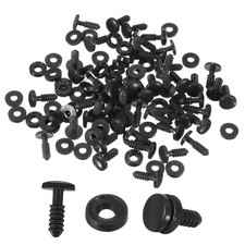10mm Doll Joints, 50Set Plastic Removable Animal Joints Parts, Black