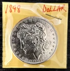 1898 MORGAN SILVER DOLLAR $1 UNITED STATES COIN