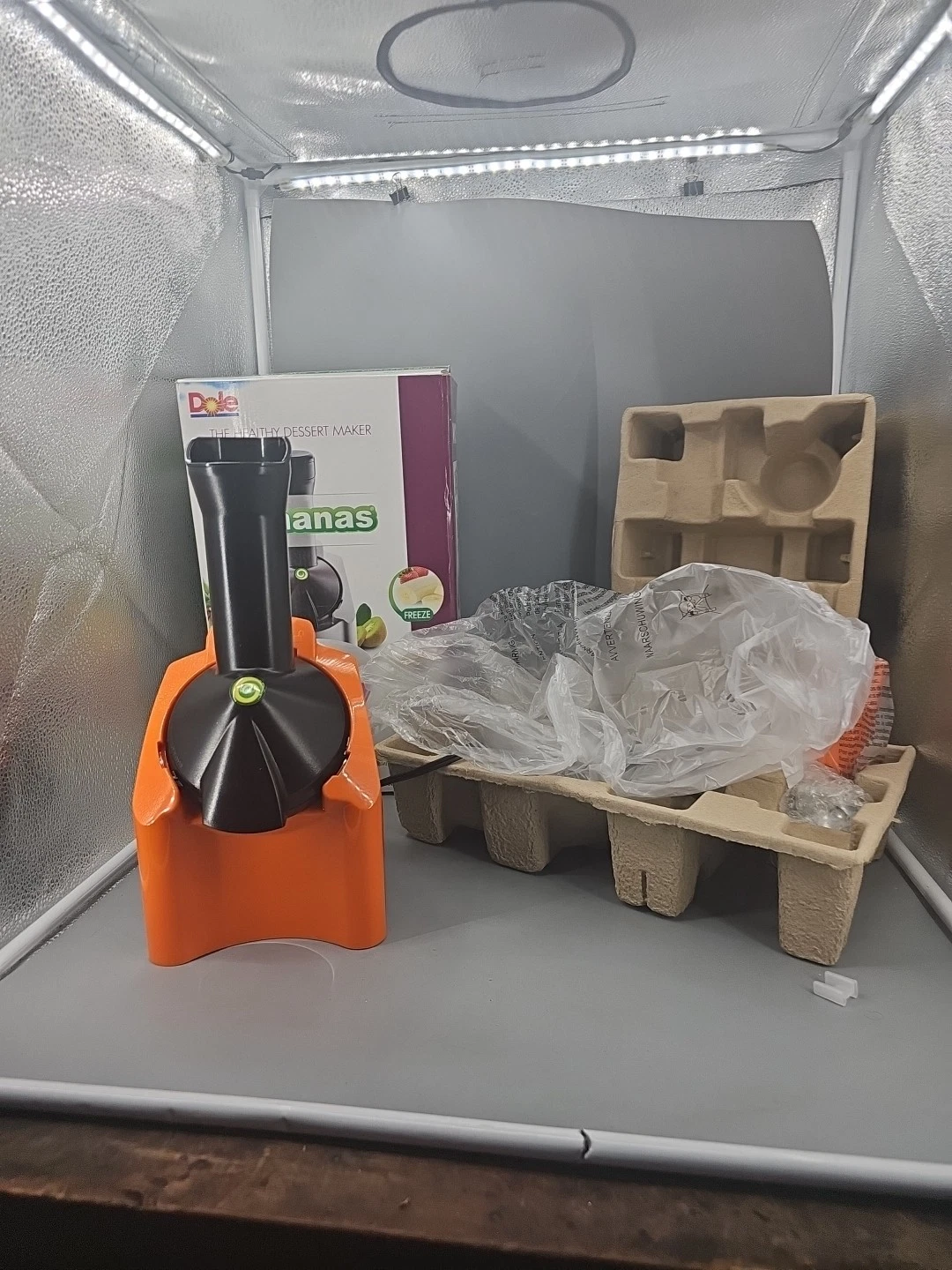 Dole Yonanas Electric Healthy Frozen Fruit Dessert Maker Machine New Open Box