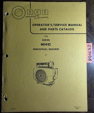 Onan NHC Industrial Engine Owner Operator & Parts & Service Manual 940-404 + Sup