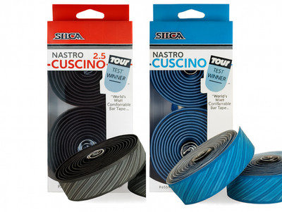 SILCA Nastro Cuscino 2.5mm Bike Handlebar Tape w/ Aluminium End Plugs & Inst Kit