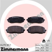 Zimmermann BremsbeläGe Bremsbelegsatz Vorne FüR Hyundai I20 I10 KIA Picanto