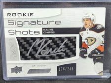 2018-19 Maxime Comtois Rookie Signature Auto /249 Engrained - Carbon Fiber Stick