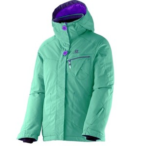 salomon green ski jacket