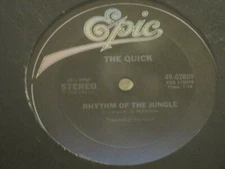 THE QUICK RHYTHM OF THE JUNGLE 12" ORIG 1982 EPIC SYNTH POP FUNK DISCO VG/VG+