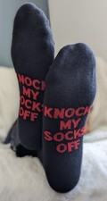 Funny Socks Novelty Socks FitsAll KNOCKMYSOCKSOFF 