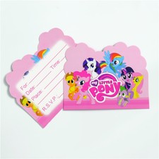 My Little Pony Birthday Party Invitations 10 pieces Kids US Seller New