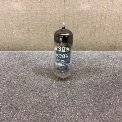 1960's Philips Miniwatt SQ E80F/6084. D Getter, Gold Pins Holland Very Strong