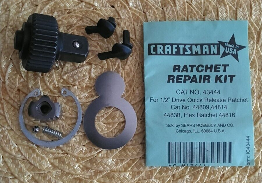 Craftsman 1/2" Ratchet Repair Kit 43444 Ratchets 44809, 44814, 44838