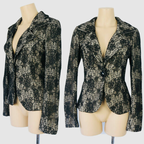 New Honey & Beau Women's Jacket Size 8 Lace look Evening Blazer Formal