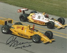 RICK MEARS SIGNED AUTHENTIC 4X INDY 500 WINNER 8x10 PHOTO D w/COA ROCKET DRIVER 