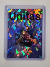 Johnny Unitas Artist Signed Colts Refractor Art Card 1/1