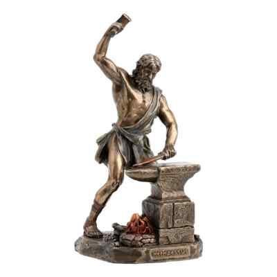 Hephaistos griechischer Gott des Feuers und der Schmiede Deko Statue Skulptur Figur