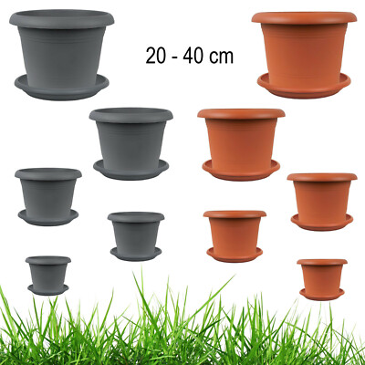 Pflanzkbel rund Pflanztopf Garten Blumentopf Zylinder - Gre & Farbe  whlbar - | eBay.de