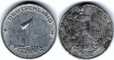 M&uuml;nze DDR 1 Pfennig 1952 A KM#5, Sch&ouml;n#5, J.1505