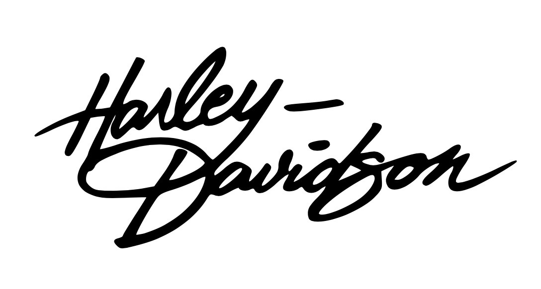 Harley Davidson Gas Tank Vinyl Decals X2 | Black | Softail