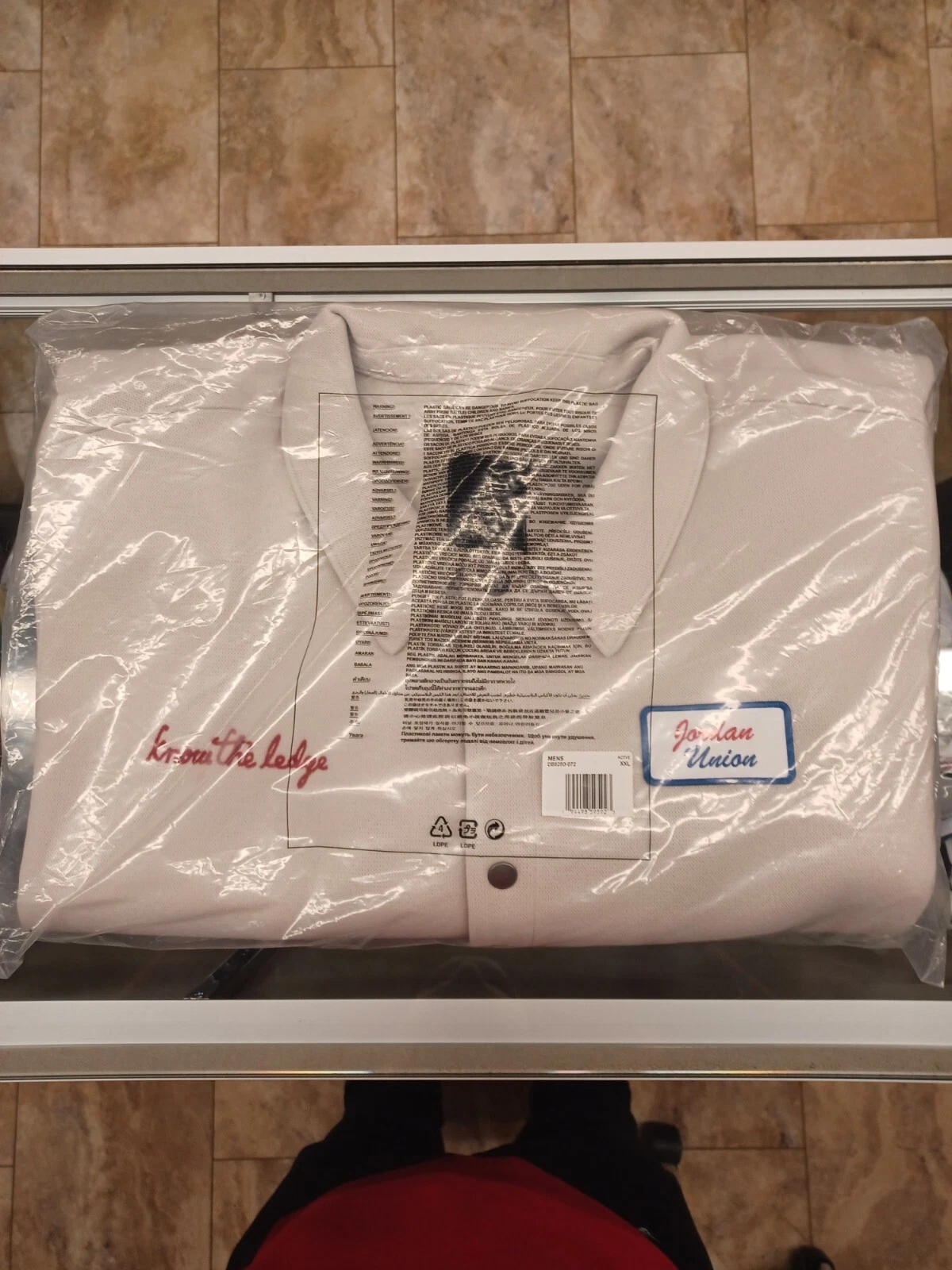 Jordan X Union Giacca Coaches Osso chiaro Taglia XXL Nuova