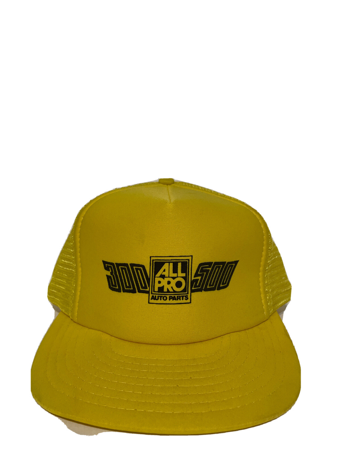 Trucker Hat Snapback Cap Yellow 300 500 Racing