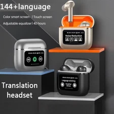 Portable Smart Translator Earbuds Supporting Over 144 Languages Effortlessly